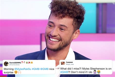 Good Morning Britain Fans Swoon Over Im A Celebs Myles Stephenson