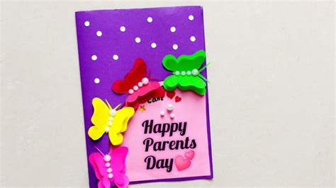 Parents Day Card Makingdiy Card For Parents Dayeasy Greeting Card