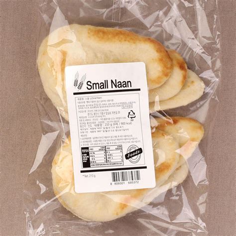 G마켓 스몰난210g6매인도빵 커리피자선인도우naan