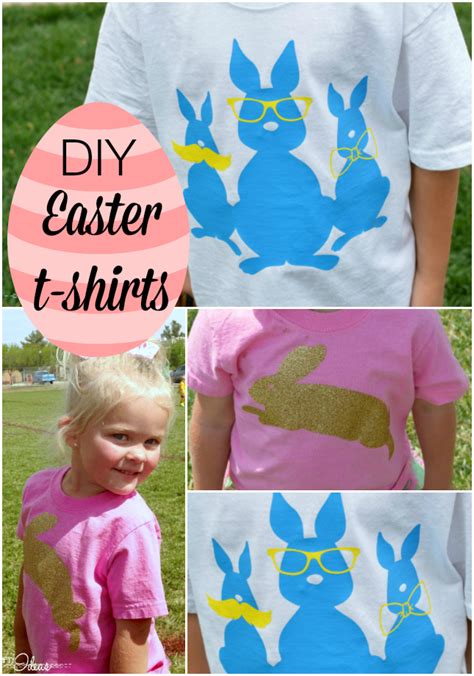 Easter Shirts - DIY tutorial - Our Thrifty Ideas