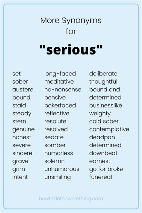 More synonyms for 