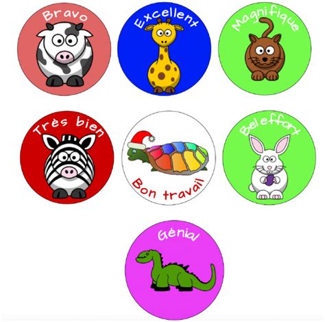 Learn Foreign Language Skills Animals Sticker