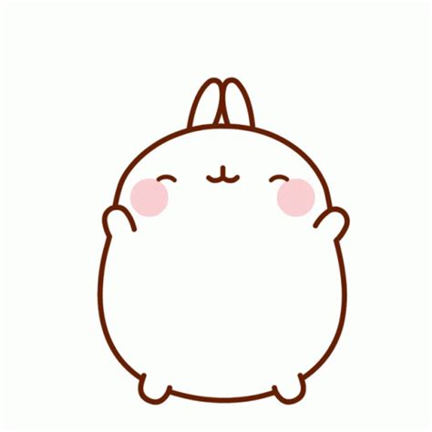 Cough On Elbow Molang Sticker Cough On Elbow Molang Cover Mouth