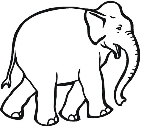 Free Elephant Coloring Pages