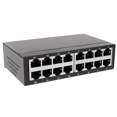 Commutateur Ethernet Lan 10100 Mbps 16 Ports Rj45 Utp Leroy Merlin