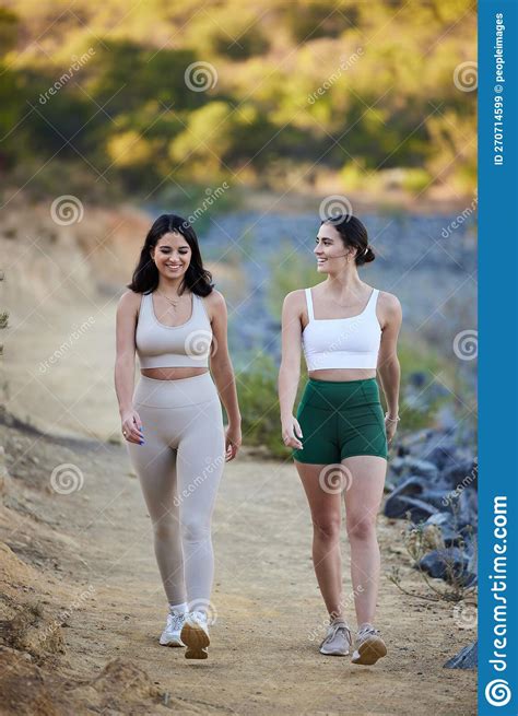 Hiking Friends And Women In Mountains Walking And Healthy Lifestyle