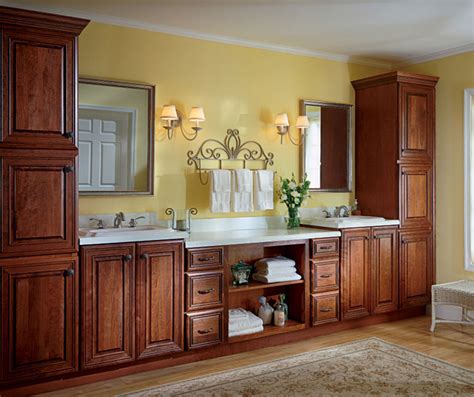 Create the perfect pairing in your bathroom retreat with luxurious vanity and countertop combinations from hgtv.com. Cherry Bathroom Cabinets - Kemper Cabinetry