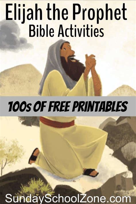 Free Printable Elijah Bible Activities On Sunday School Zone