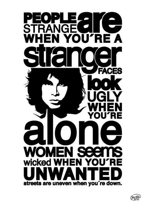 Jim Morrison Doors People Are Strange Song Lyrics Jim Morrison The