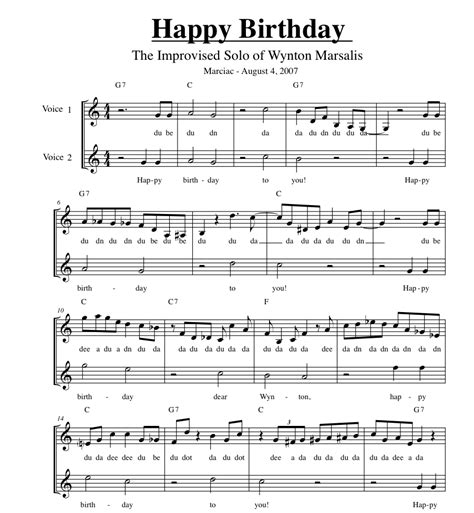 Lind level 2, late beginner pages: Happy Birthday Variations Piano Sheet Mu...