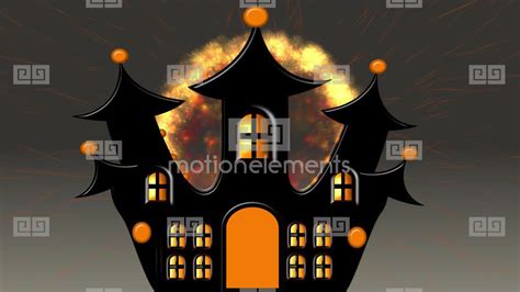 Castle Explosion At Halloween Price €980 Category Stock Animation