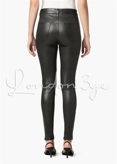 women genuine lambskin trousers black real leather skinny etsy