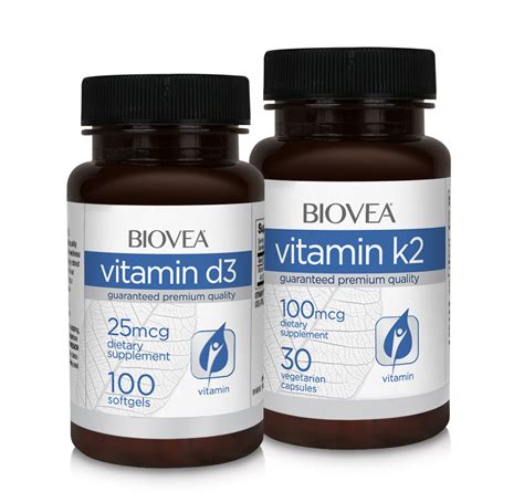 This formula helps the proper absorption of calcium with d3, while providing the. Vitamin D Vitamin K2 | BIOVEA | Dietary Supplements