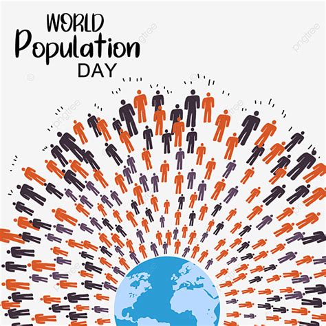 지구의 세계 일러스트 인구 세계 인구의 날 지구 사람 Png 일러스트 및 Psd 이미지 무료 다운로드 Pngtree