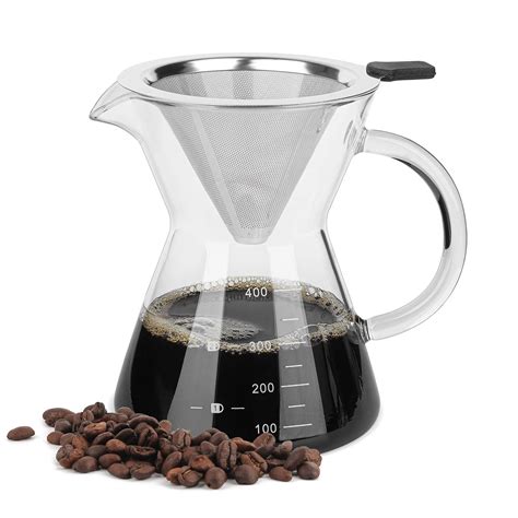 Buy Comsaf Pour Over Coffee Maker With Stainless Steel Filter
