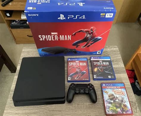 Playstation 4 Slim 1tb Console Spider Man Bundlemiles Morales And Lbp