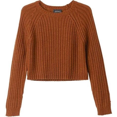 Monki Bo Knitted Top INR Liked On Polyvore Featuring Tops Sweaters Shirts Jumpers