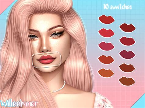 Sims 4 Maxis Match Cc Lips Lipstick And Lip Gloss Fandomspot