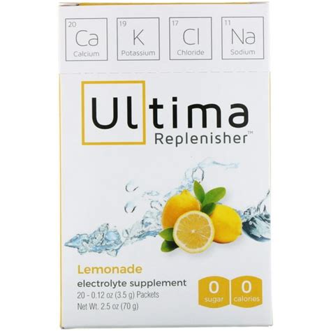 Ultima Replenisher Electrolyte Powder Lemonade 20 Packets 012 Oz 3