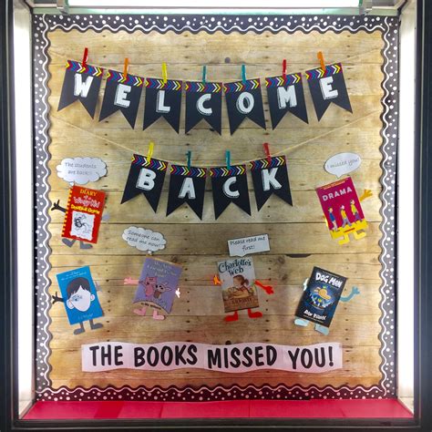 Back To School September Bulletin Board School Library Decor Middle