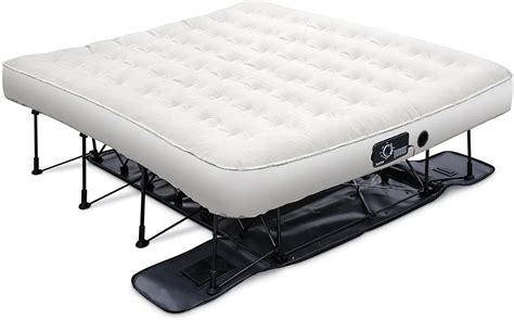 Ivation Ez Bed King Air Mattress With Frame And Rolling Case Self Inflatable Blow Up Bed Auto