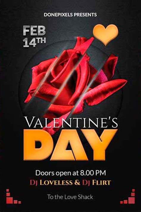 Download The Valentines Day Free Psd Flyer Template For Photoshop