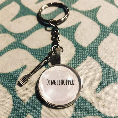 Can anyone help me out with this word dinglehopper what's the meaning of it? Dinglehopper quote cabochon keyring | Keyrings, Cabochon, Keychain