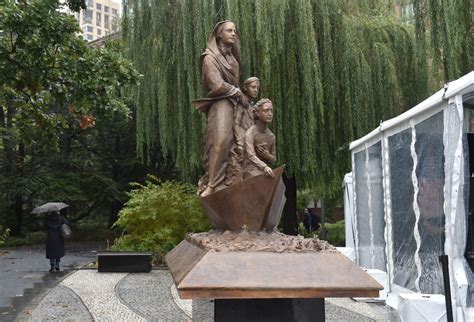 mother cabrini statue unveiled in nyc s battery park city photos