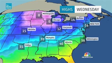 Dangerously Cold Bitter Temperatures To Blast Us Nbc News