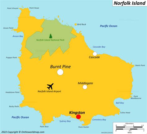 Norfolk Island Map Detailed Maps Of Territory Of Norfolk Island