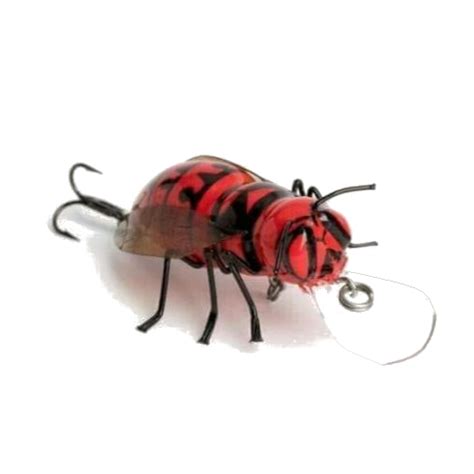 Dm Cricket Lures Big Hornet Bug Red Finish Tackle