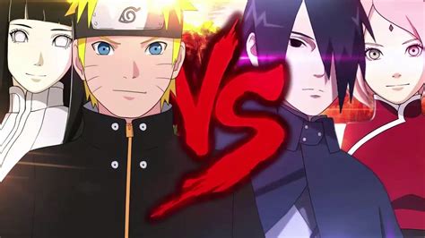 Naruto E Hinata Vs Sasuke E Sakura Duelo De Titãs Youtube