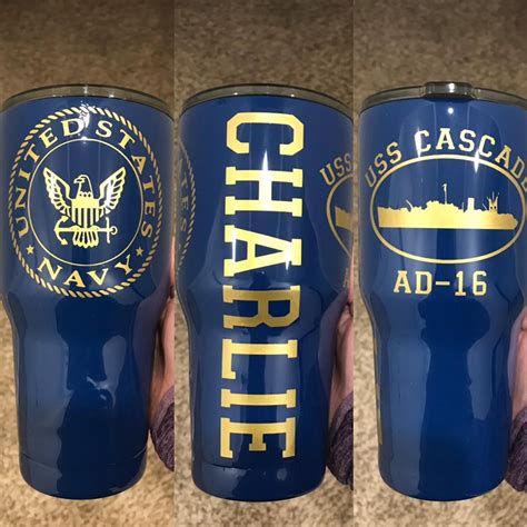 United States Navy tumbler | Etsy | Navy tumbler, Glitter tumbler cups, Tumbler cups diy