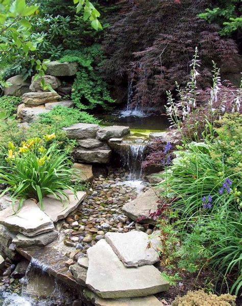 Cool Awesome Backyard Ponds And Water Garden Landscaping Ideas