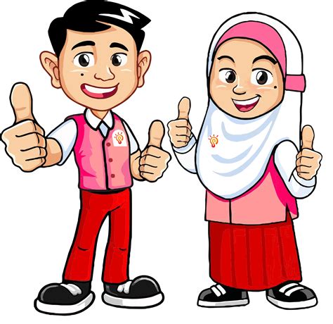 Gambar Anak Sekolah Sd Kartun Islami Aneka Gambar Anak Sekolah Kartun