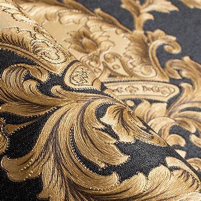 Gold Texture Damask Wall Luxury Vinyl Grade