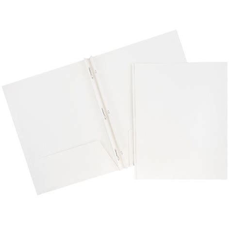 Jam Paper® Laminated Two Pocket Glossy Folders With Metal Prongs