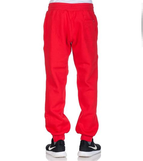 Nike Aw77 Fleece Cuff Logo Pant Red 647567600 Jimmy Jazz