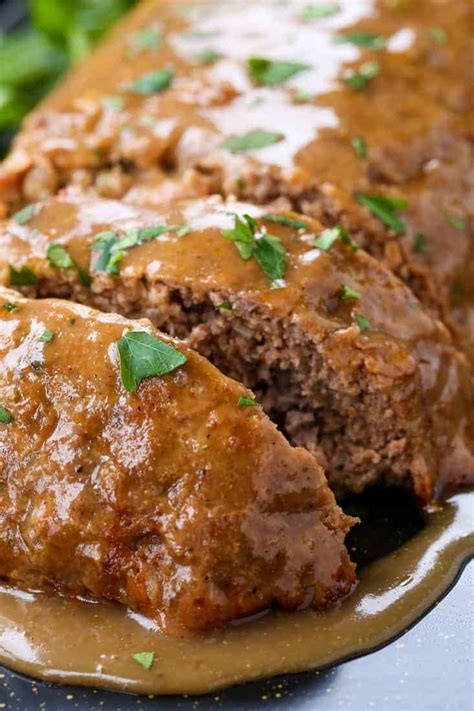 Brown Gravy Meatloaf The Best Meatloaf Recipe Ever