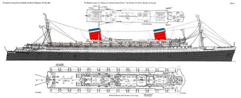 Second Design Made By Theodore E Ferris For A Ocean Liner To Replace