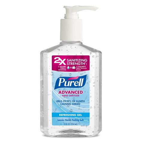 Purell Advanced Hand Sanitizer Refreshing Gel Clean Scent 12 Fl Oz