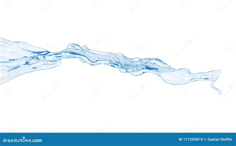 3d Animation Of A Blue Water Flow Stock Illustration Illustration Of