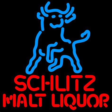 Schlitz Malt Liquor Bull Neon Sign Other Collectible Lighting