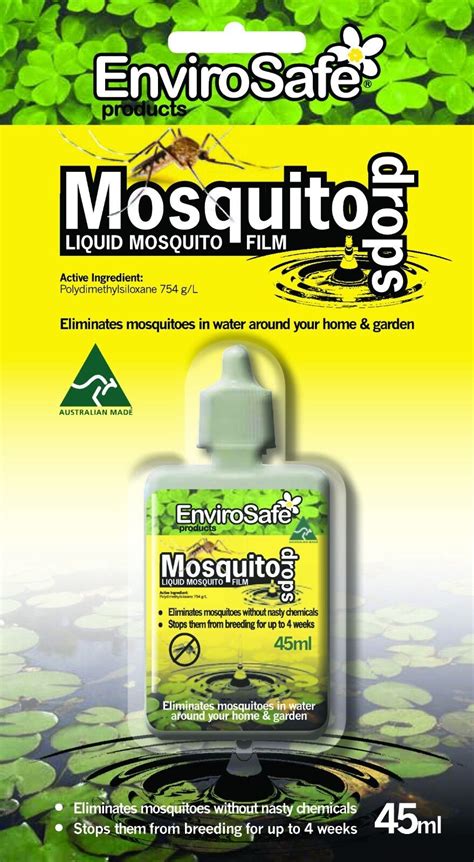 Mosquito Drops Envirosafe 45ml Controls Mosquito Breeding On Water