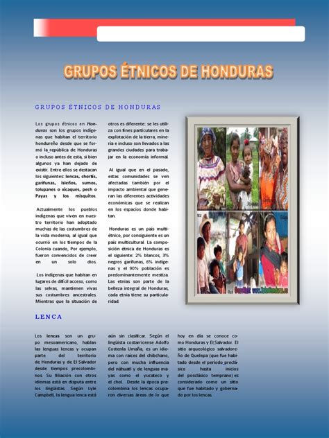 Grupos Étnicos De Honduras Pdf Pueblos Indígenas De Las Américas