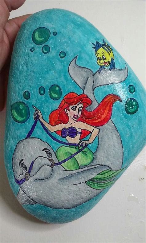 Mermaid Rock Painting Ideas Ariel The Special Stalkers