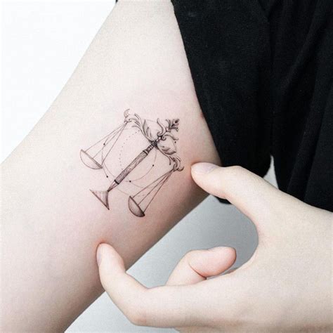 libra astrological sign tattoo balancing your style check out these ideas