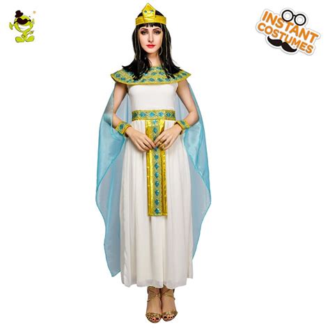 Ladies Egyptian Queen Of The Nile Cleopatra Costume Adult S Sexy Egypt Cleopatra Role Play Fancy
