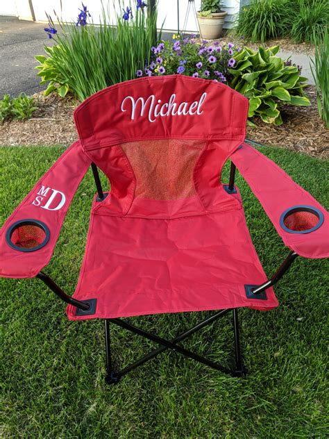 Personalized Embroidered Camp Chair