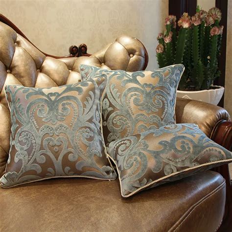 Luxurious Flocking Velvet Pillow Cover Decorative Cushion Cover Home